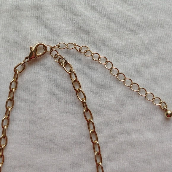 Liz Claiborne Orange & Rhinestone Necklace!!! - Picture 3 of 6